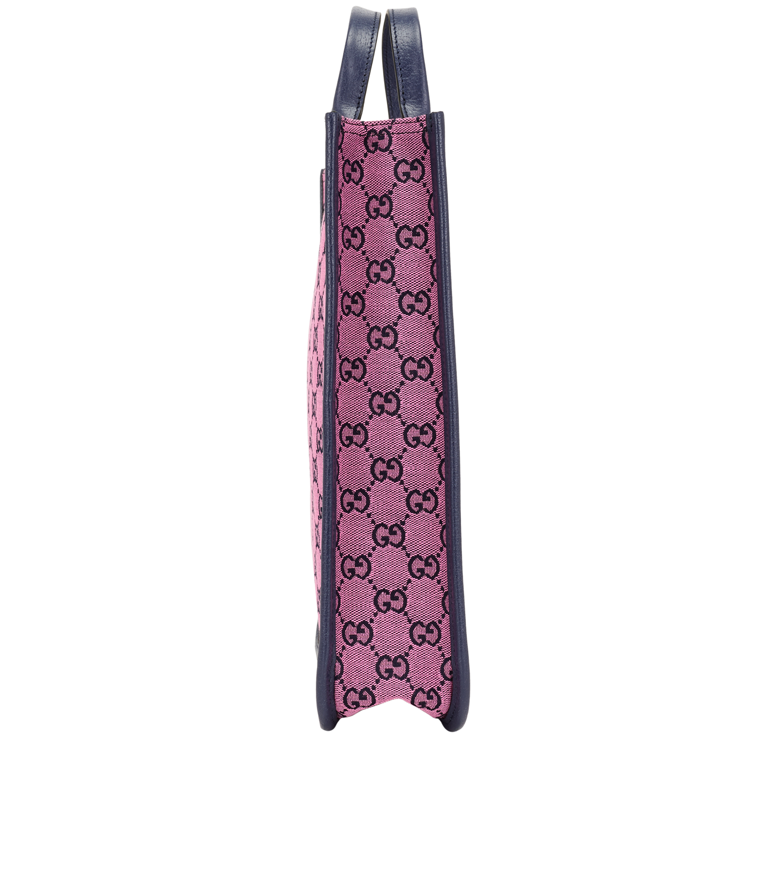 GG Kids Tote, &pound;350, Handbags, Navy/Pink, Canvas, Side view